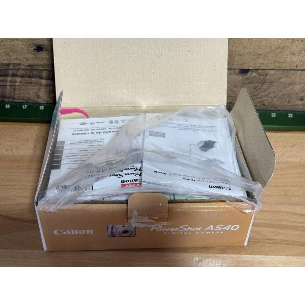 🔥Canon PowerShot A540 6MP Digital Camera 4x Zoom w/ Box SD Card Tested Working - Picture 8 of 16